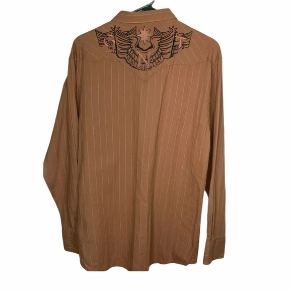 Franky Max Mens Western Glass Snap Size Large - Picture 5 of 5